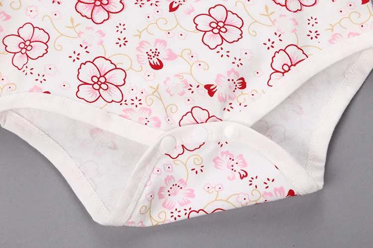 

2019 Summer Style Baby Clothes Elegant Baby Girl Romper Cheongsam Costume Floral Print Infant Jumpsuit Newborn Outfit Baby