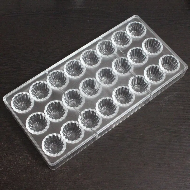 24 полостей в форме цветов поликарбонатные формы для шоколада формочка десерта