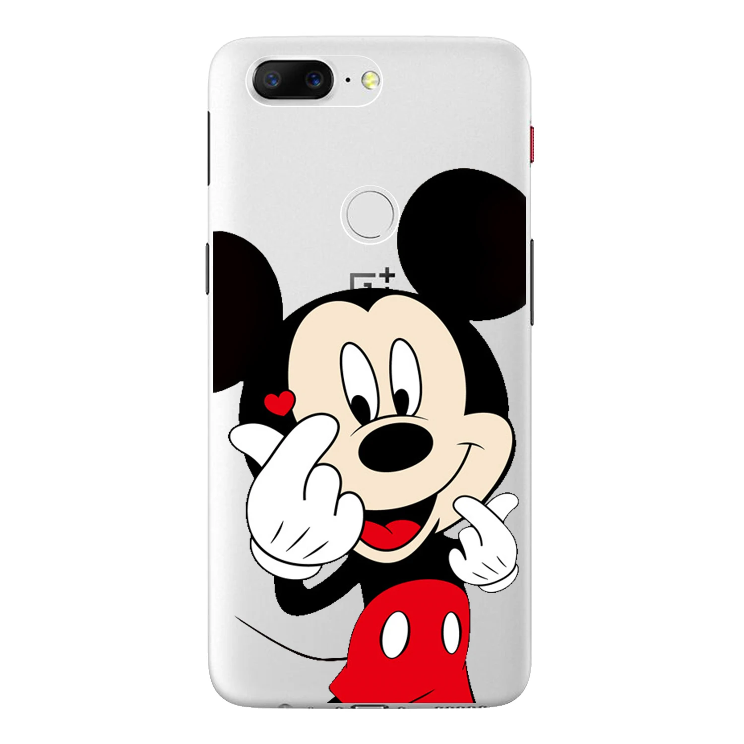 For Oneplus 5T Case Cover 6.01&quot Soft TPU Silicone Fundas Popular Cartoon Minnie Mickey Printed Protective Phone Back Shell |
