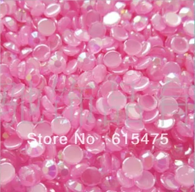 

JELLY ROSE AB 5mm 10,000Pcs/LOT Taiwang Acrylic Flatback Rhinestone,Nail art rhinestones