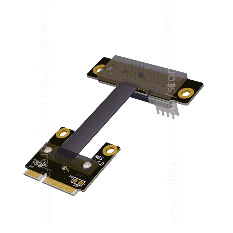 Riser PCIe 1x PCI E x1 для Mini половина mPCIe адаптер карты налокотник дизайн Gen3.0 кабель 8