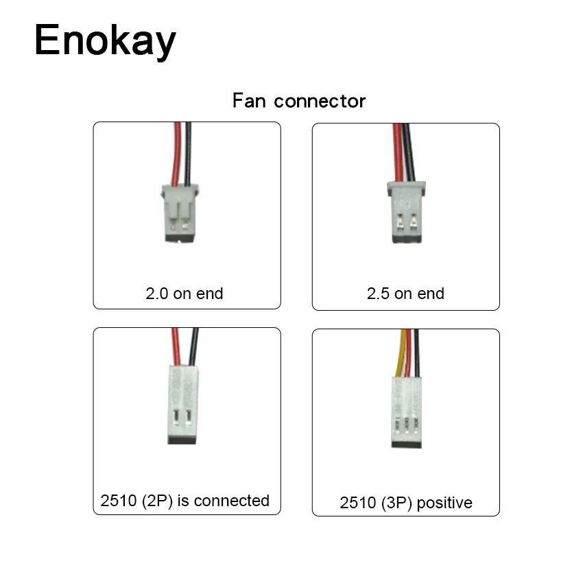Кулер для воды Enokay 5 шт. 12 В/24 В 70 мм постоянный ток вентилятор охлаждения 70x70x25 2 75