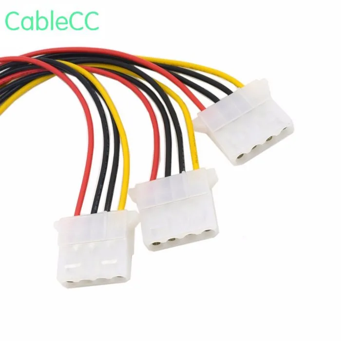Удлинительный кабель IDE 4 Pin Male 3 Female Y Type удлинитель 10 см для жесткого