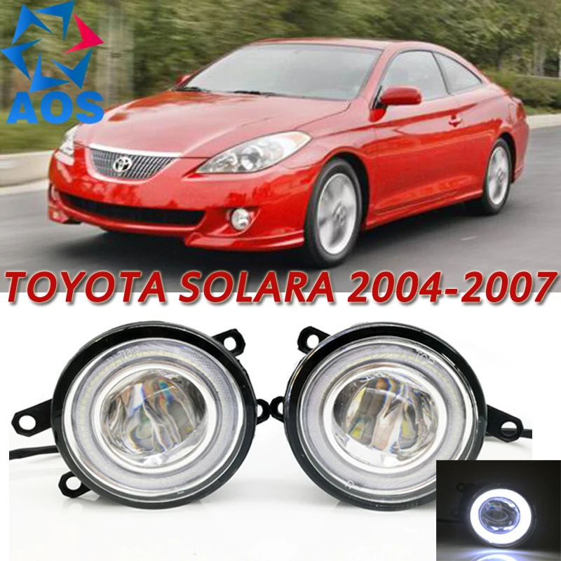 For Toyota Solara Car Styling LED Angel eyes DRL Fog lights Daytime Running Lights auto fog lamp with bulbs set | Автомобили и