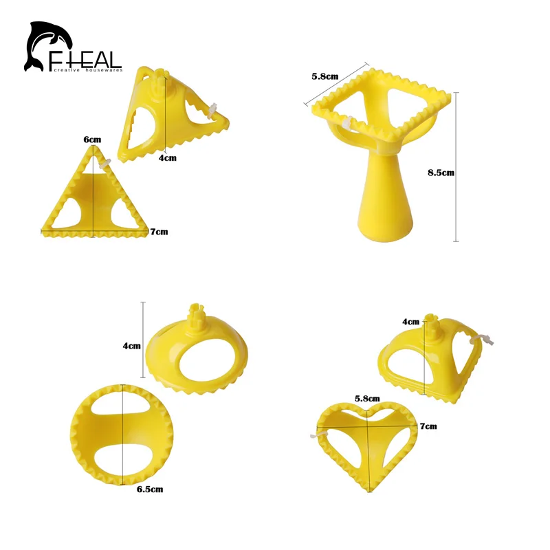FHEAL 4 шт./компл. клецки создатель Еда Класс Пластик яблочного пирога пирог выпечки