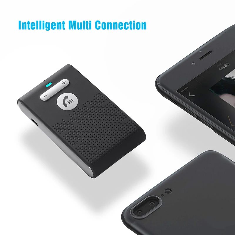 Siparnuo блютуз адаптер CSR V4.2 Bluetooth Handsfree Car Kit Беспроводной Bluetooth козырек от солнца клип громкой связи с Siri голосовой Управление SP08