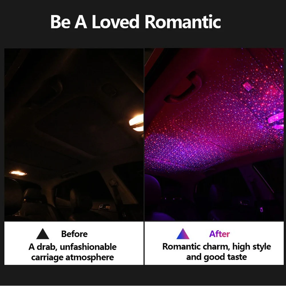 USB светодиодсветодиодный атмосфера автомобиля окружающая звезда Освещение DJ RGB