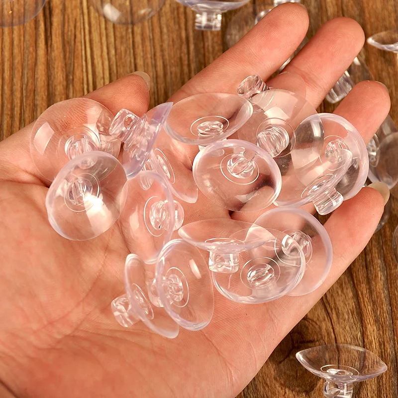 50pcs 30/40mm Clear Sucker Suction Cups Mushroom Head Strong Vacuum Suckers Hooks Hanger for Window Decoration Wedding Car Glass images - 6