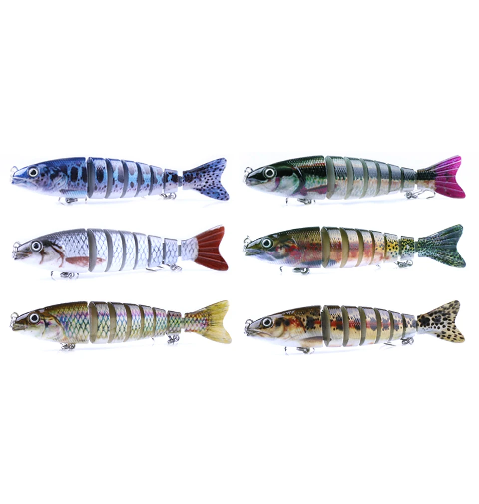 

1pcs 8 Segments New Multi Jointed Fishing Lure Swimbait Fishing Bass Bait Fishing Wobblers 12.7cm 18g Artificial Fishing Tackle