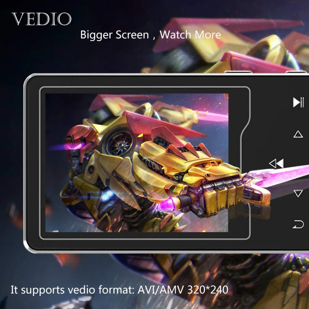 Mp4 плеер с Bluetooth 4 2 музыкальный проигрыватель HiFi Sound на 16 ГБ большой TFT экран дюйма