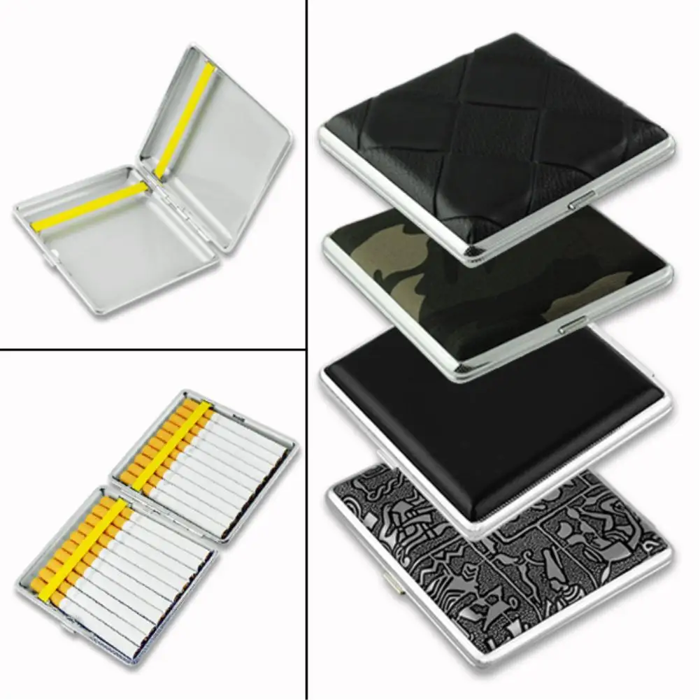 

20 18 16 14 12 10pcs Cigarettes Novelty Cigarette Case Smoking Accessories Metal Cigarette Box Cigarette Holder Tobacco Box