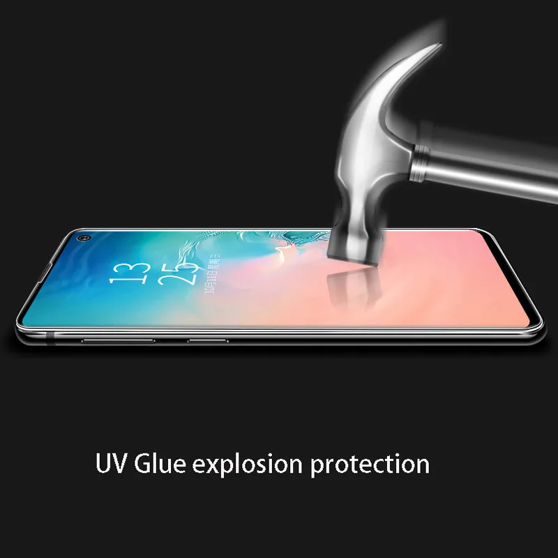 5D УФ полное клеевое закаленное стекло для Samsung S10 S8 S9 Plus Защита экрана Galaxy Note 8 9 S7 S6