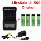 1 шт LiitoKala lii-500 LCD 3,7 V 18650 21700 зарядное устройство + 4 шт 3,7 V 18650 3400mAh NCR18650B литий-ионные аккумуляторы