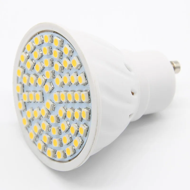 Светодиодная лампа GU10 5 Вт 6 8 220 В переменного тока 3528 SMD 48 светодиодов/60