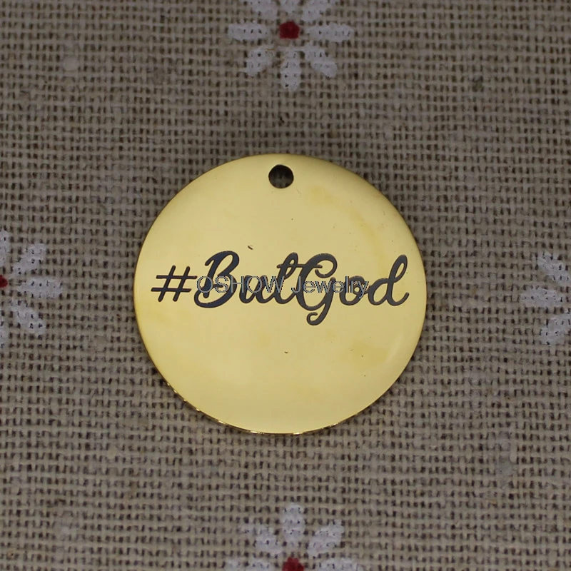 Божья коровка Религиозные Подвески из нержавеющей стали-# ButGod Шарм для изготовления ювелирных изделий