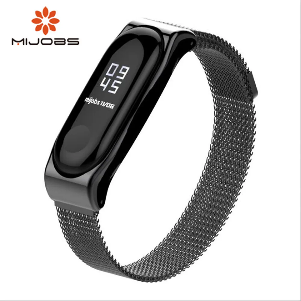 Mi Группа 3 Браслет Для Сяо mi band3 Магнитная металлический ремешок Ремешок