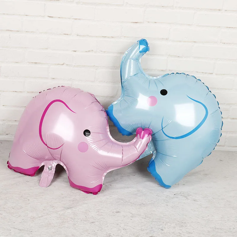 Синий розовый слон воздушные шары 10 шт. милые животные гелий Globos Baby Shower мальчик