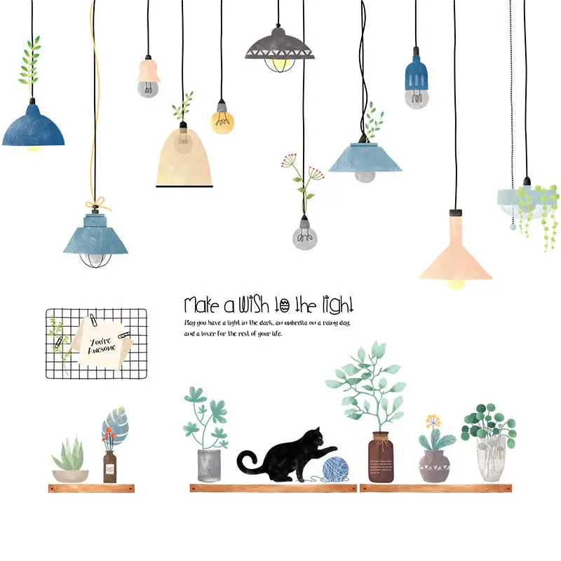 Фото YODE Nordic стиль стены стикеры s ПВХ DIY люстра горшках Европейский архитектура YODE Nordic стиль стены стикеры s ПВХ DIY люстра горшках Европейский архитектура