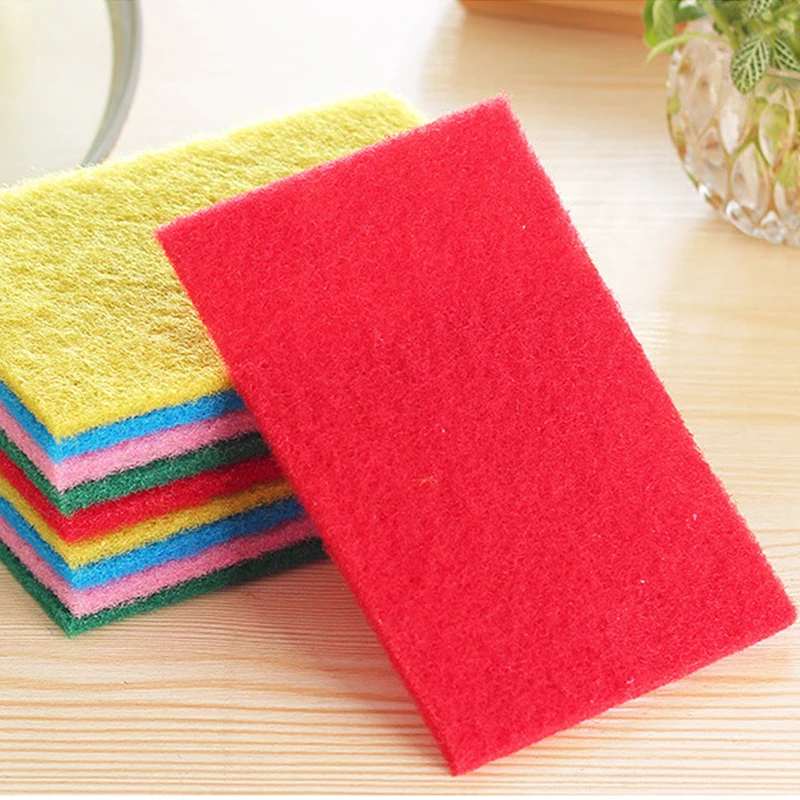 10 шт./компл. нейлон плюс тряпичная жесткая Чистящая кастрюля Удаление ржавчины