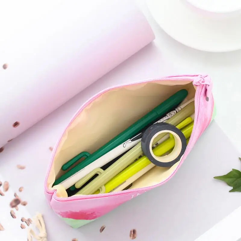 Милый силиконовый пенал для карандашей с клубникой органайзер хранения