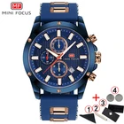 Мужские Кварцевые водонепроницаемые наручные часы с хронографом MINIFOCUS, модные спортивные часы, 2019