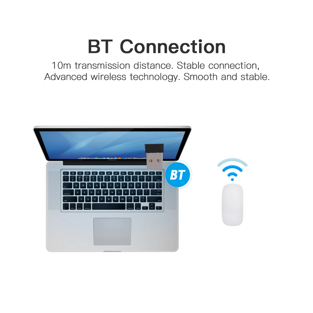 Беспроводная Волшебная Bluetooth мышь тонкая сенсорная Arc эргономичная оптическая USB