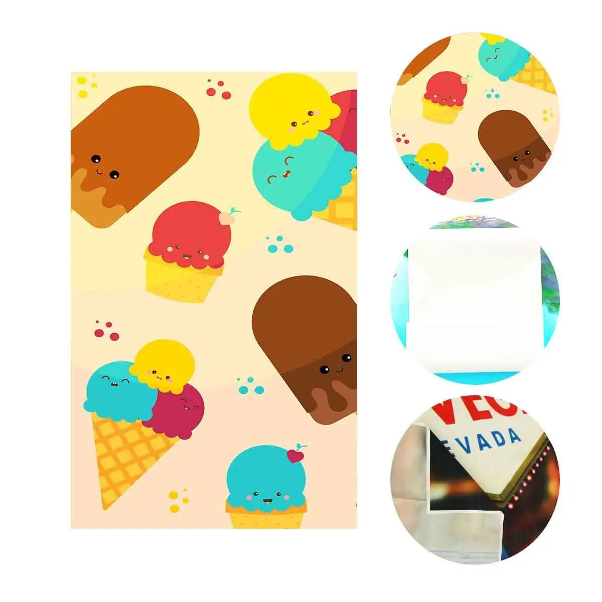 

5x7ft Ice Cream Backdrop Melting Ice Cream Minimalistic Photography Background and Studio Photography Backdrop Props