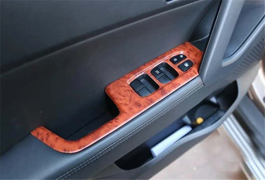 12 шт./лот ABS углеродное волокно или деревянные зерна интерьера Крышка для- hyundai CRETA IX25