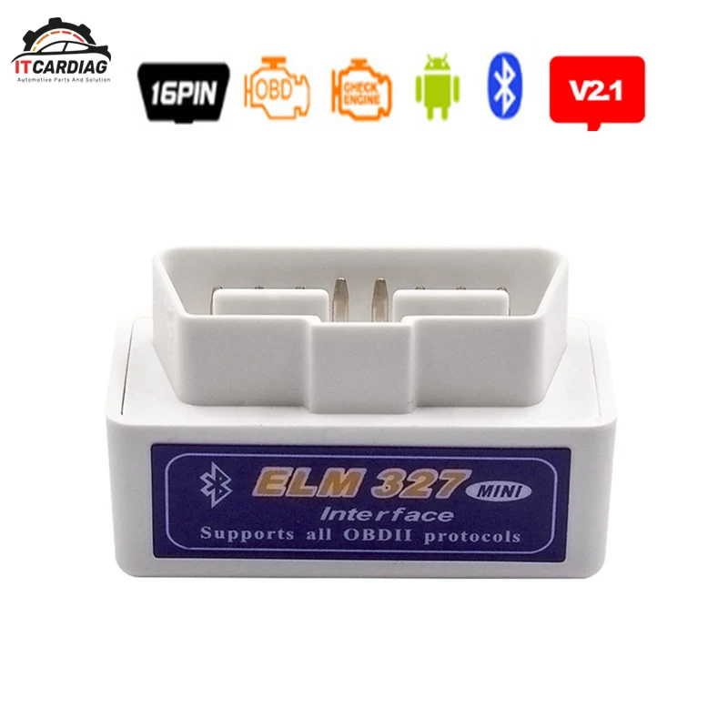 Автомобильный диагностический инструмент OBD2 2019 Супер Мини ELM327 V2.1 Bluetooth сканер