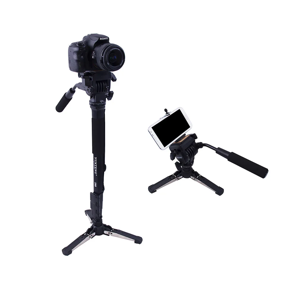 

Cadiso VCT-288 Camera Monopod with Fluid Pan Head and Unipod Holder for Canon Nikon Phone and all DSLR with 1/4" Mount