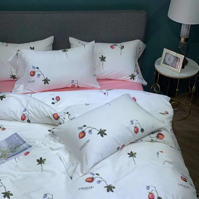 Роскошное Свадебное постельное белье из египетского хлопка мягкое Сатиновое