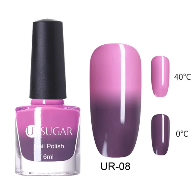 8 Ur Sugar 6 мл термальный блеск лак для ногтей изменение температуры цвета блестки мерцающий лак для ногтей маникюрный лак для ногтей - Цвет: 8