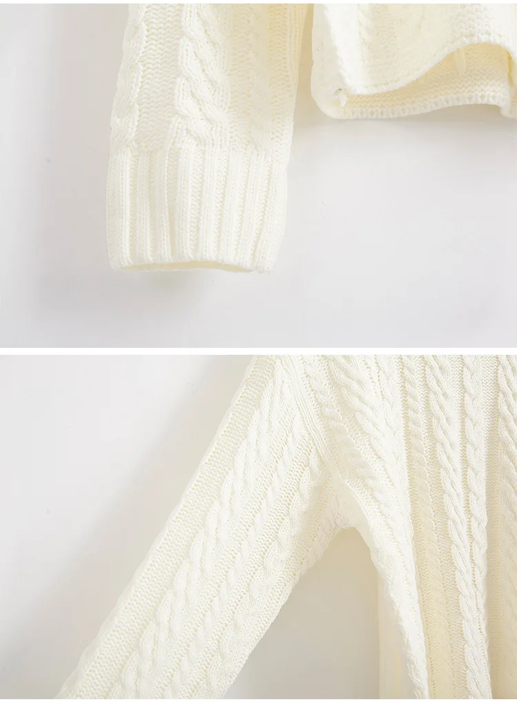 Рождественский красный Твист трикотажные свитера пуловеры для женщин сплошной