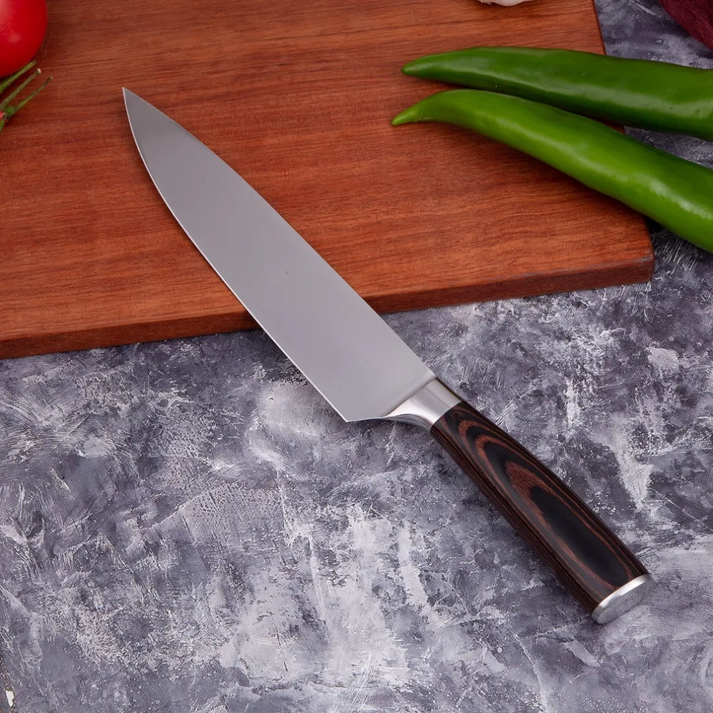 Mokithand 5pcs Kitchen Knife Set Professional Japanese Chef Knives 7CR17 High Carbon Stainless Steel Meat Santoku Paring Knife