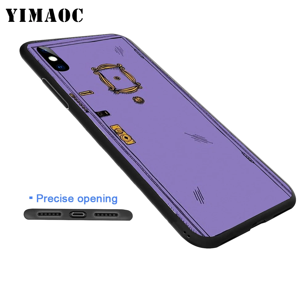 YIMAOC Friends Door Frame Soft Case for iPhone XS Max XR X 7 8 6 6S Plus 5 5S SE |