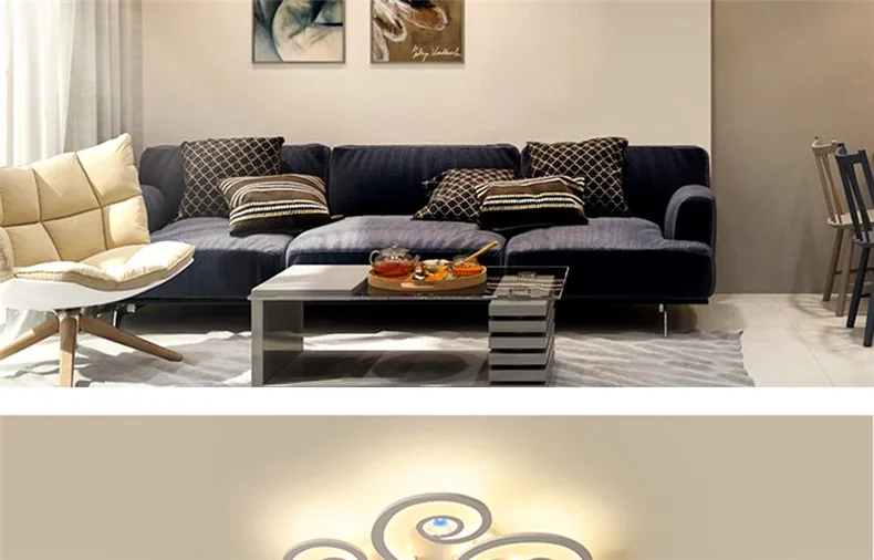 Новая светодиодная Люстра для гостиной, спальни, дома, lustre para sala, AC85-265V, современная светодиодная потолочная люстра, лампа, светильники, lustre