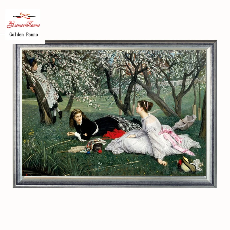 

Набор для вышивки «сделай сам» Golden Panno DMC, наборы для вышивки крестиком, точные непечатные искусственные элементы