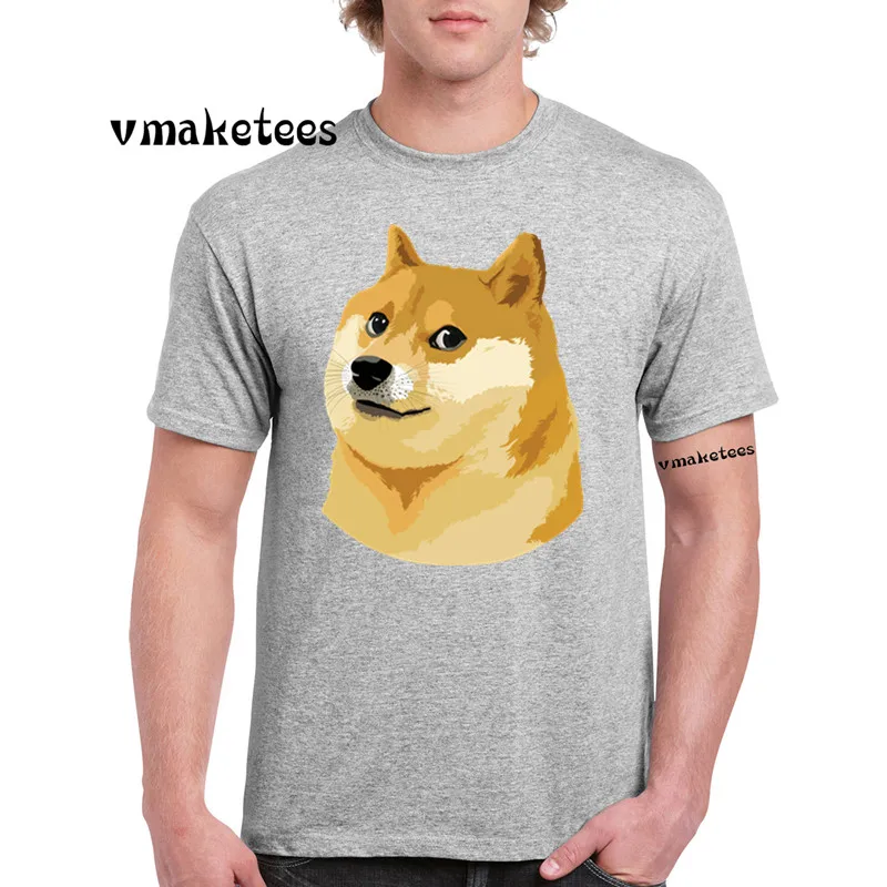 Shaba Inu белая футболка с коротким рукавом и круглым вырезом Doge Deus God Dog фитнес