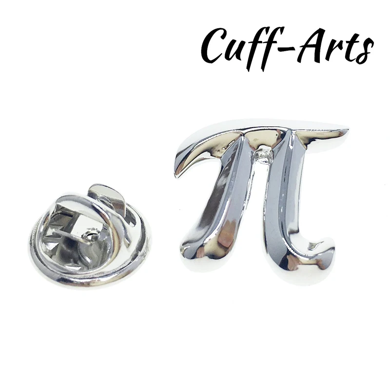 

Cuffarts Men Brooches Maths Pi Symbol Lapel Pin Trendy Fashion Party Decorate Clothing Luxury Handsome Metal Brooches P10120