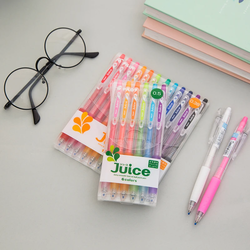 JIANWU 6 шт. 12 36 шт./компл. Япония ручка Pilot Juice цветных гелевых ручек Пресс с чернилами