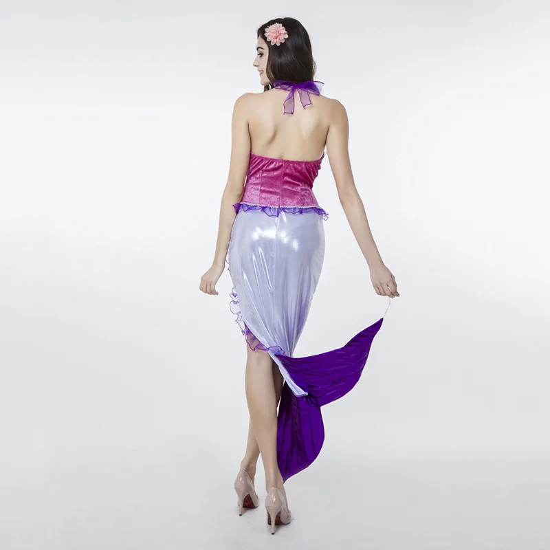 

Mermaid Tail Blue and Purple Fashion Cosplay Dresses Halloween Mermaid Costume for Night Party or Nightclub DS Game Costume