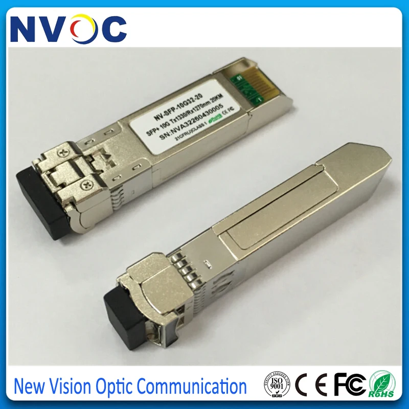2 пар/лот 10G BIDI 10 км 20 40 60 80 1270/1330nm LC SFP модуль + трансивер|Оптоволоконное
