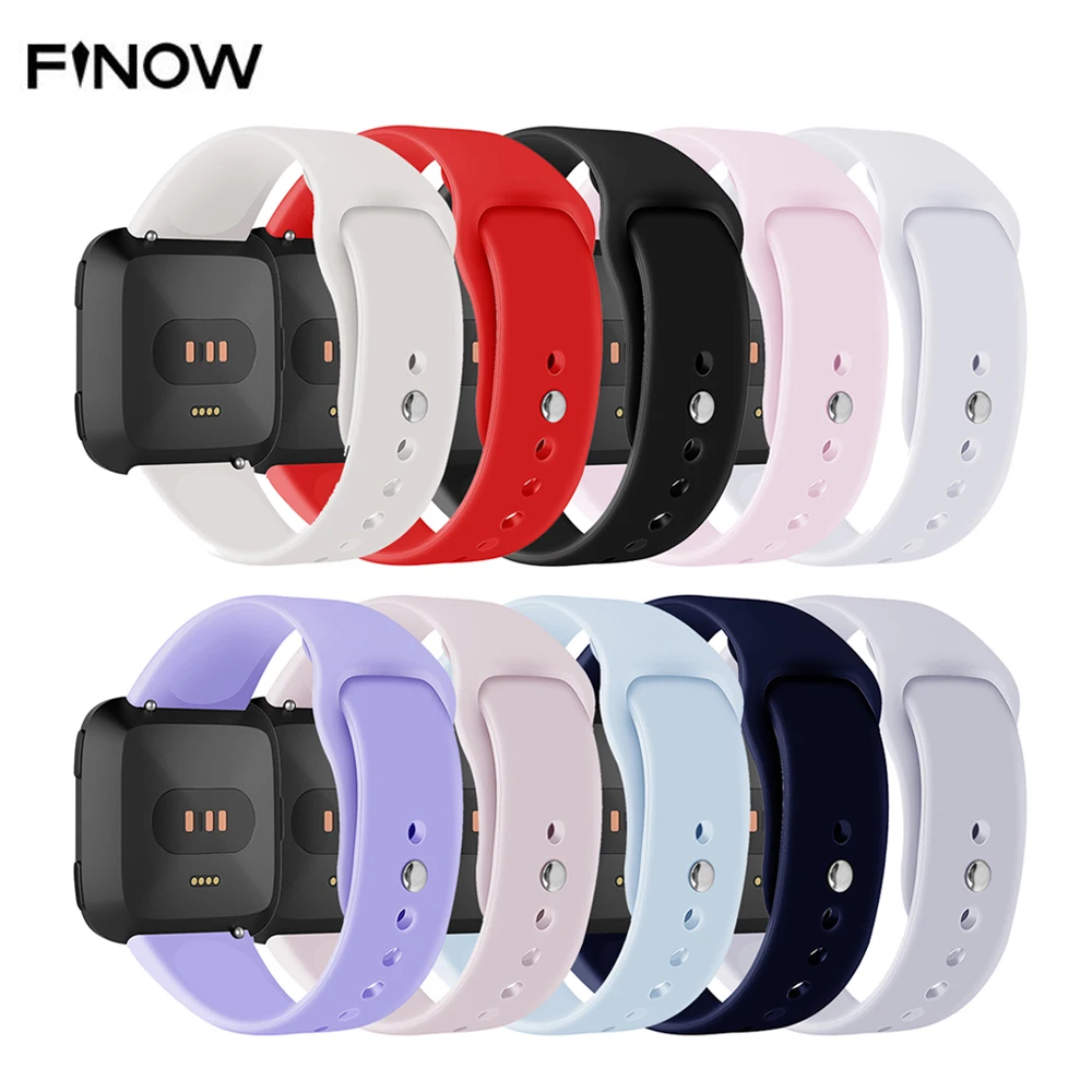 Замена TPU браслет ремешок для Fitbit Versa умные часы обратная Пряжка Силиконовый ТПУ