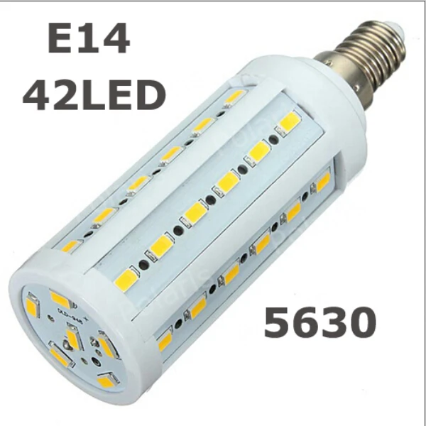 12 Вт E27 B22 E14 42LED 5730 SMD Светодиодная лампа-кукуруза лампа с теплым/белым светом
