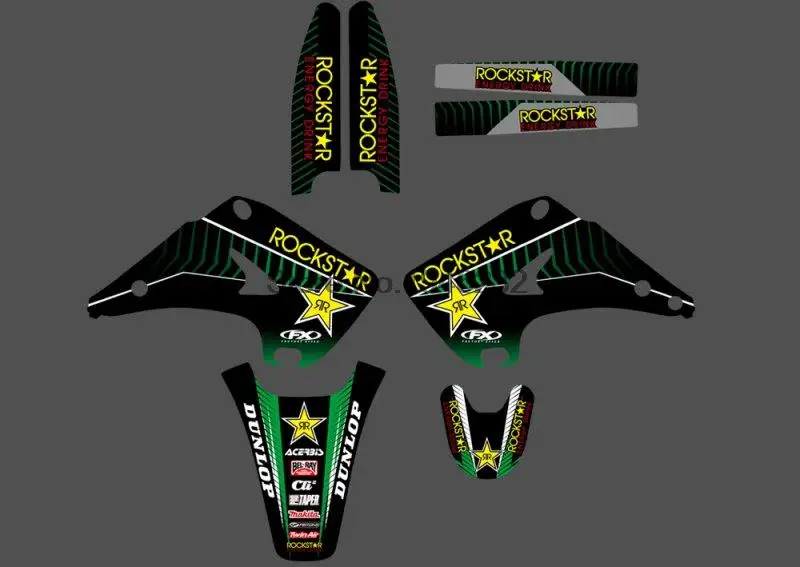 Мотоциклетная команда графика наклейки Набор наклеек для Kawasaki KX125 KX250 KX 125 250 2003-2012 Dirt Bike