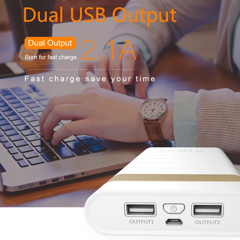 ARUN 20000 мАч Внешний аккумулятор внешний 2 USB портативный мобильный телефон