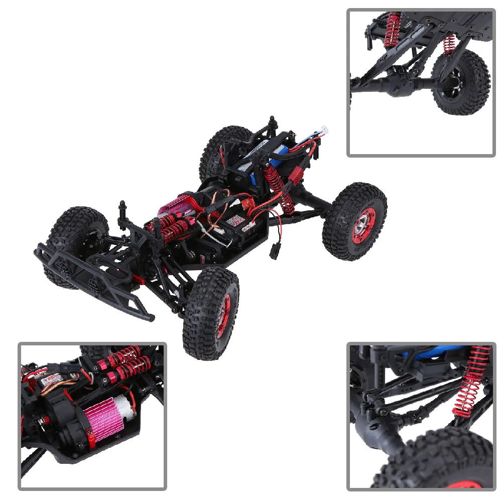 FY-03 дистанционный Conntrocl RC автомобиль 1:12 4WD 2,4G полномасштабный пустынный внедорожный автомобиль игрушки RC Рок Гусеничный внедорожник автомобильные подарки