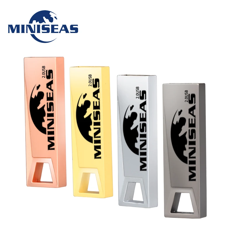 USB флеш накопитель Miniseas 4 цвета крутой металл 8 ГБ 16 32 64 флешка карта памяти для