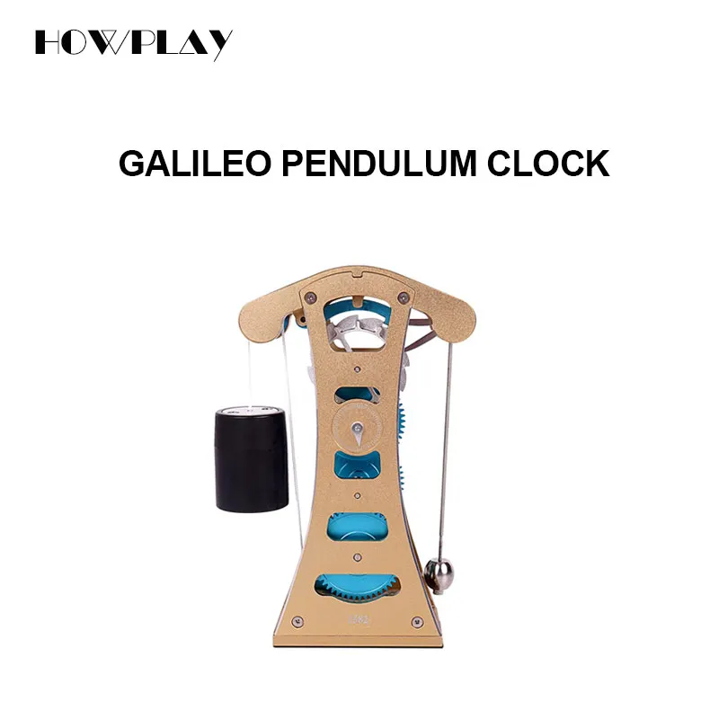 HowPlay Galileo gravity маятник механические часы Металлическая Модель для сборки игрушки