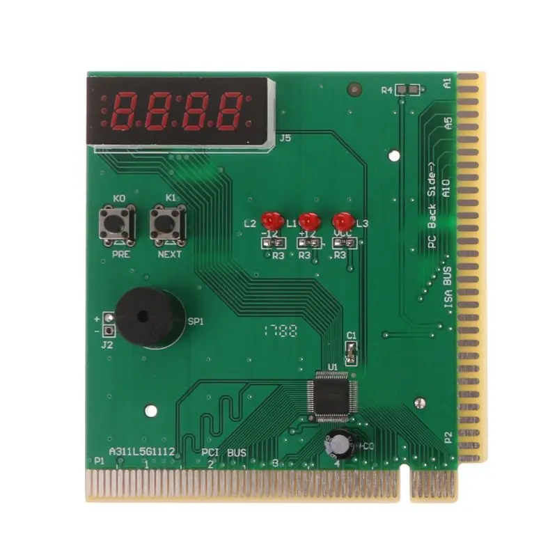 Планшет анализатор материнской платы OOTDTY PCI & ISA диагностический дисплей 4 значный